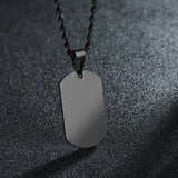 Stainless Steel Jewelry Mens Custom Engraved Name Photo Animal Necklace for Women Personalized Square Pendant Family Party Gift
