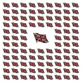 100Pcs Waving British Union Jack Flag Enamel Pin (England) Flag Bulk Metal National Lapel Pin