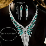 Luxurious Tassel Jewelry Set for Women Necklace Earrings Elegant Style Perfect for Weddings Parties and Special Occasions