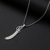 Stylish Peace Map Stainless Steel Pendant Necklace for Men Women Arabic African Jamaican Amulet Jewelry