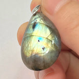 Pendant Natural Stone Irregular Shape Blue Purple Labradorite Pendant for Women Men Jewelry 1Pcs