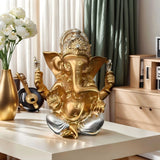 1 Piece of Exquisite Indian Elephant God Jialash Golden Statue Ornaments, Praying for Blessings and Auspicious Home Goodies, Unified Indian Art Style Decoration