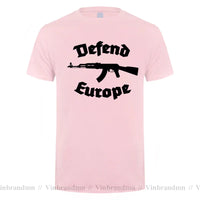 Defend Europe T Shirt Immigrant Islam Custom Design Print Tee Shirt for Men Women Cotton New Cool Tee