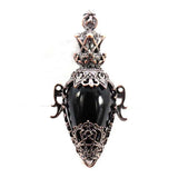 Water Drop Crystal Pendulum for Dowsing Spiritual Divination Natural Amethyst Rose Quartz Onyx Antique Pendulums Pendant Pendulo