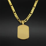 Stainless Steel Islam Allah Quran Necklaces for Women Men Gold Color Choker Necklace Geometry Jewelry Hip Hop Party Gift