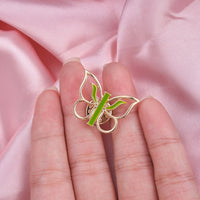 Hanreshe Classic Butterfly Psi Psychology Brooch Pins Medical Enamel Lapel Badge Jewelry Gift for Psychiatrist Doctor Nurse