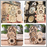 Refrigerator Magnets Prague Square Astronomical clock gear Wooden carving souvenirs Fridge Magnet Locker Cabinet Home ornament