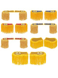 1 Pair Drum Horn Band Tassel Fringe Chain Shoulder Badge Applique Epaulet Clothing Uniform Party Performance Costume Accessories