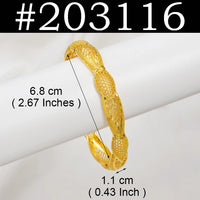 Anniyo 1Piece Alloy Bracelets for Women Ethiopian Bangles Jewelry African Arab Birthday Party #203016
