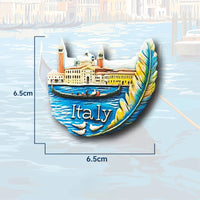 Italian Bay Fridge Magnet - 3D Coastal Travel Souvenir Mediterranean Seascape Decor Unique Europe Gift with Strong Magnet