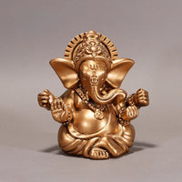 Bronze Color Lord Statue Buddha Ornaments Elephant Hindu God Sculpture Figurines Home Office Decoration Buddha Statues
