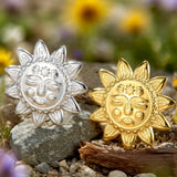 Dawapara Mayan Sun Symbol Brooches Pins Sun Face Maori Style Ancient Totem Aztec Jewelry Stainless Steel Anniversary Gift
