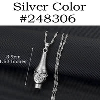 Anniyo Portrait of Queen Mother Idia of the Benin Empire Mask Pendant Necklace Women Men African Cultural Ornaments #248206