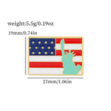 American Flag Series Brooch Flag Cross Metal Enamel Badge Clothing Backpack Lapel Pin Jewelry Accessories Gift
