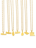 Egypt Nepal Sri Lanka Saudi Arabia Turkey Yemen Qatar Map Pendant Necklaces Polished Flat Design National Jewelry #277821