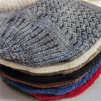 Winter Knitted Muslim Men Prayer Hats Unisex Beanies Cap Warm Islamic Ramadan Jewish Kippah Homme Hat Men's Wrap Head Caps