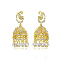 Gypsy Jewelry Retro Ethnic Indian Jhumka Crystal Small Bells Beads Drop Tassel Earrings Women Bohemian Statement Jhumki Tribal