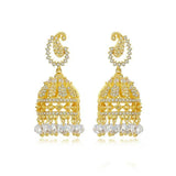 Gypsy Jewelry Retro Ethnic Indian Jhumka Crystal Small Bells Beads Drop Tassel Earrings Women Bohemian Statement Jhumki Tribal