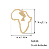 New fashion stainless steel hollow portrait map large pendant DIY necklace bracelet key chain pendant accessories