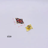 100Pcs Waving British Union Jack Flag Enamel Pin (England) Flag Bulk Metal National Lapel Pin