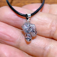 Natural Crystal Herkimer Diamond Pendant Hang Stone Gemstones Mineral Energy Reiki Home Decorations Gift Ore Crystals
