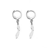Anniyo 2CM Curacao Map Stud Earrings for Women Girls Gold Color and Stainless Steel Base Jewelry Maps @262621