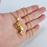 Anniyo Egyptian Queen Nefertiti Pendant Necklaces Jewelry Gold Plated African Popular Accessories @160716