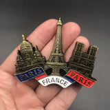 UK Italy Rome France Paris American Qatar Metal Fridge Magnet Magnetic Refrigerator Decoration Sticker Leaning Tower Of Pisa Sou