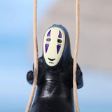 No Face Man Anime Figure Car Ornaments Male Car Pendant Car Rearview Mirror Pendant Birthday Gift Auto Decoraction Gifts