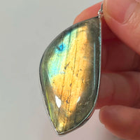 Pendant Natural Stone Irregular Shape Blue Purple Labradorite Pendant for Women Men Jewelry 1Pcs
