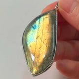 Pendant Natural Stone Irregular Shape Blue Purple Labradorite Pendant for Women Men Jewelry 1Pcs