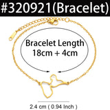 Anniyo 18CM + 4CM France Guadeloupe Map Bracelet for Women Stainless Steel Jewelry Foot-Chain #320921
