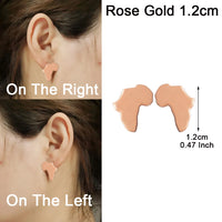 Anniyo 1.9CM Africa Map Stud Earrings Women Girls,Gold Plated,Silver Color Stainless Steel African Jewelry Party Wedding #131821