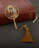 Christian Holy Family Bookmarks Hollow Copper Jesus Christ The Teacher Tassel Bookmark Accessories for Reader Birthday Gift