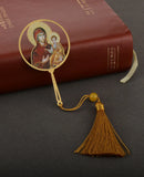 Christian Holy Family Bookmarks Hollow Copper Jesus Christ The Teacher Tassel Bookmark Accessories for Reader Birthday Gift