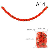 1Pc Indian Style Marigold Flower Garland With Flowers For Day Of The Dead Diwali Home DIY Craft Party Halloween Party Decor
