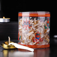 200Pcs/Box Handmade Light Replacementbottle Diy Burner Butterkerosene Diya Holders Oil Lamp Wick Making Supplies Floating Candle