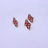 100Pcs Waving British Union Jack Flag Enamel Pin (England) Flag Bulk Metal National Lapel Pin