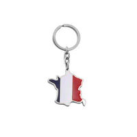 Anniyo France Map Martinique Guadeloupe French Guiana Reunion Island Key-Chain Jewelry Keyring For Women Men #K16A55