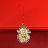 Chinese God Of Wealth Keychain New Year Lucky Phone Chain Souvenirs Mobile Phone Cartoon Camera Keys Cord Lanyard