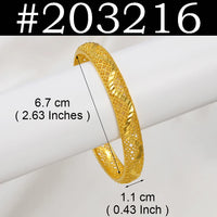 Anniyo 1Piece Alloy Bracelets for Women Ethiopian Bangles Jewelry African Arab Birthday Party #203016