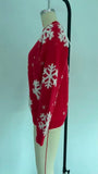 Christmas 2025 Women's Knitted Sweater Snowflake Warm Thicken Jacquard Jumper Oversized Knitwear Full Sleeve Pullovers Xmas Look