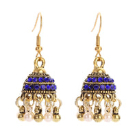 Pendientes Gypsy Ethnic Round Bells Indian Jewelry Earrings Vintage Tribe Jhumka Earrings Kolczyki Wedding Jewelry