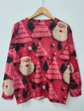 2024 New Autumn And Winter Fashionable And Cute Christmas All-over Printed Round Neck Mink Fur Printed Sweater