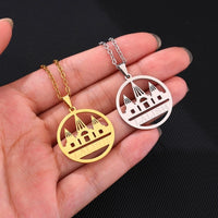 N5KA Trendy Ethnic Yazdi Lalish Temple Pendant Necklace Ornament Fashionable Neck Chains Adornment for Gatherings Parties