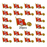 10/20/50/100pcs Canada Flag lapel Pins   Canadian national brooches pin  Decoration for Clothes and Bags
