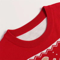 Christmas Family Matching Sweaters Mum Daughter Pullover Dad Son Cartoon Loose Jumper Boys Girls Casual Knitted Autumn Clothes
