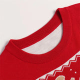 Christmas Family Matching Sweaters Mum Daughter Pullover Dad Son Cartoon Loose Jumper Boys Girls Casual Knitted Autumn Clothes