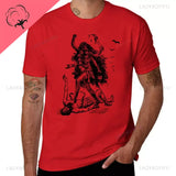 Goddess Kali Standing Over Shiva Printed Man T-Shirt Korean Fashion Quick-drying Animal Prinfor Boys Mens Cotton T-shirts woman