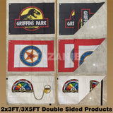 Single Double Sided Polyester Custom Flag 3x5/4x6/5x8FT with Brass Grommet Small Big Personalized Your Own Design Logo Text Flag